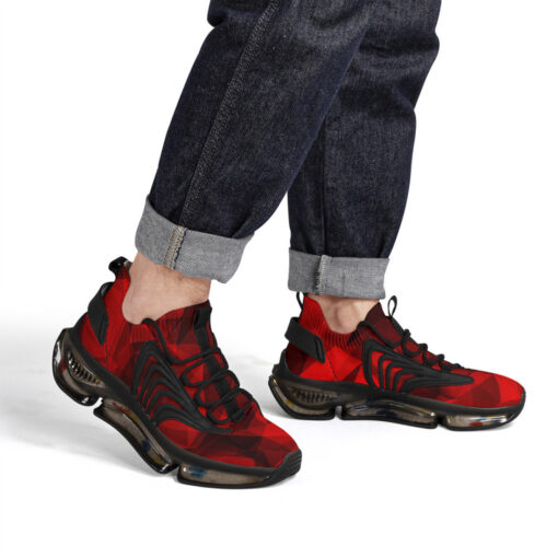 Red Polygons Air Sneakers - Image 4