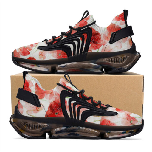 Red Poppies Flowers Air Sneakers