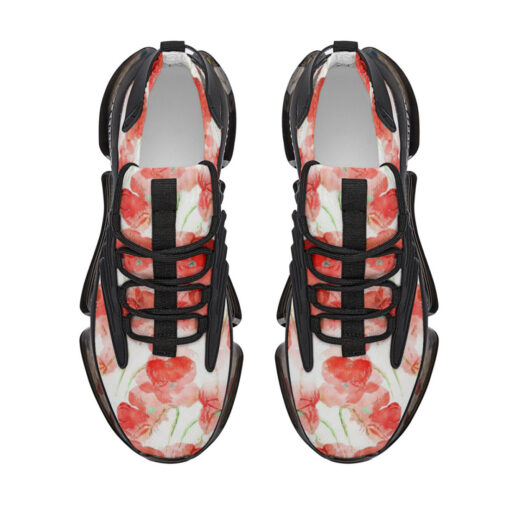 Red Poppies Flowers Air Sneakers - Image 3