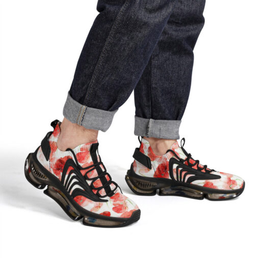 Red Poppies Flowers Air Sneakers - Image 7