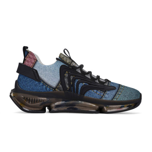 Denim Patchwork Air Sneakers - Image 5