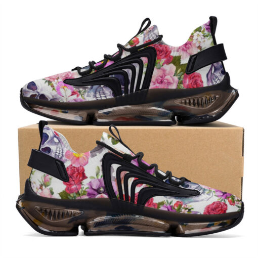 Watercolor Skulls Roses Air Sneakers