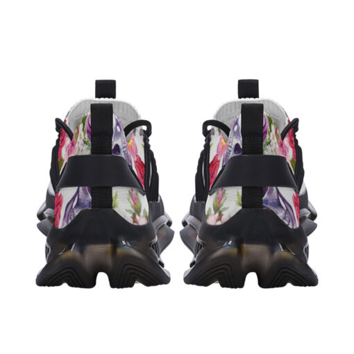 Watercolor Skulls Roses Air Sneakers - Image 4