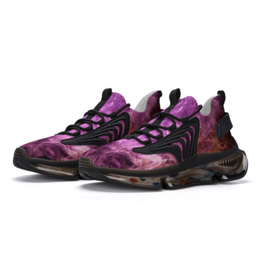 Violet Yellow Cloud Smoke Air Sneakers - Image 2