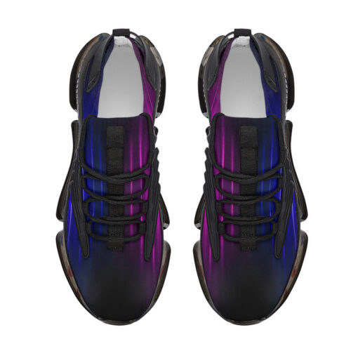 Blue Pink Smoke Neon Light Air Sneakers - Image 3