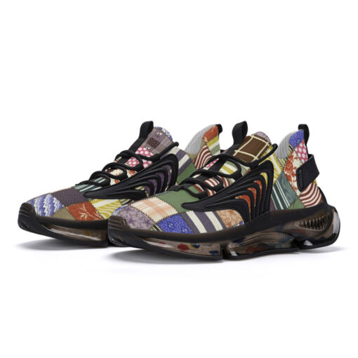 Cloth Patchwork Air Sneakers - Image 2