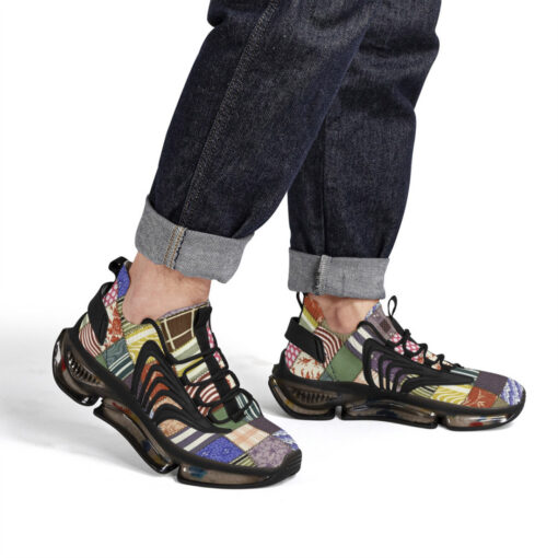 Cloth Patchwork Air Sneakers - Image 7