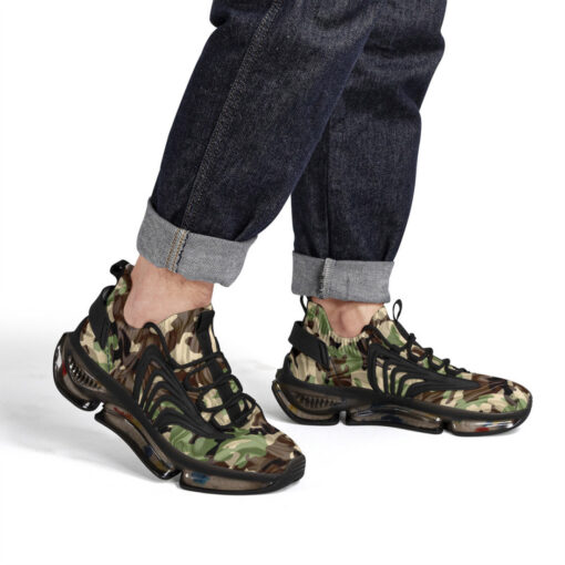 Crumpled Fabric Folds Camouflage Air Sneakers - Image 7