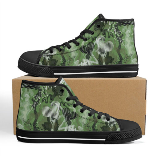 Grunge Love Graffiti High-Top Shoes