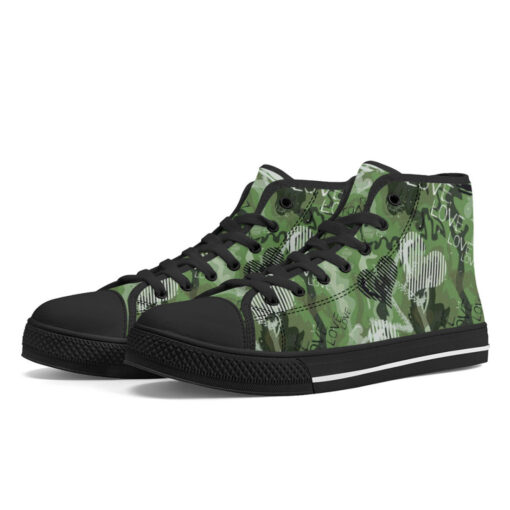 Grunge Love Graffiti High-Top Shoes - Image 2