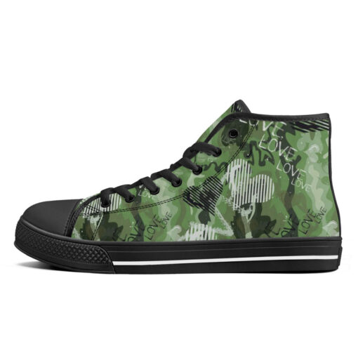 Grunge Love Graffiti High-Top Shoes - Image 4