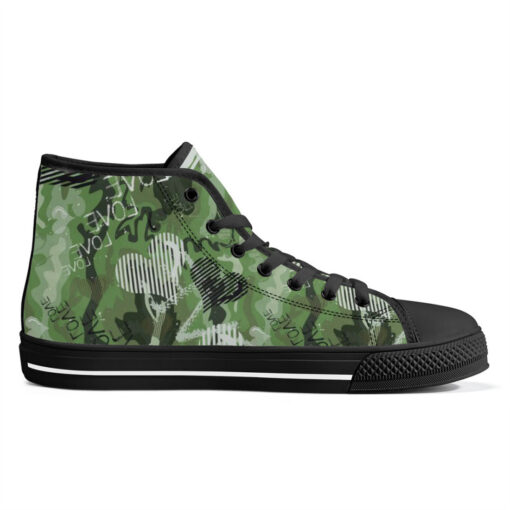 Grunge Love Graffiti High-Top Shoes - Image 5