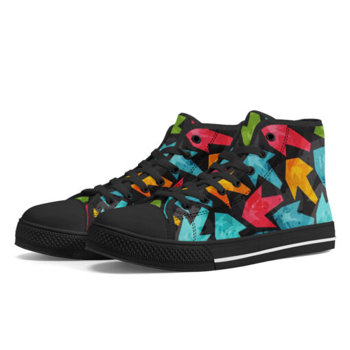 Grunge Colored Arrows High-Top Shoes - Image 2