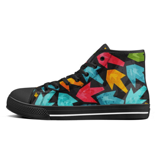 Grunge Colored Arrows High-Top Shoes - Image 4