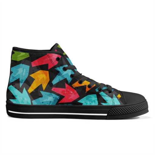 Grunge Colored Arrows High-Top Shoes - Image 5