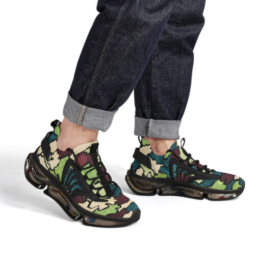 Grunge Fabric Patchwork Air Sneakers - Image 7