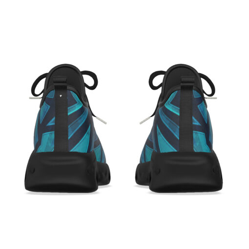 Blue Grunge Maze Sports Shoes - Image 8