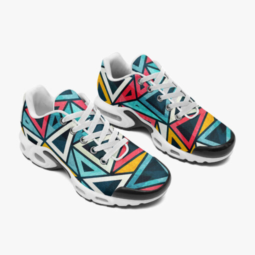 Colorful Triangles Cushion Air Sneakers