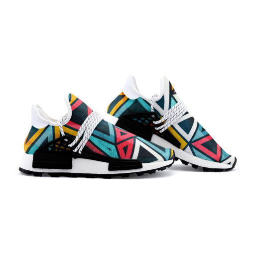 Colorful Triangles Mesh Sneakers - Image 3