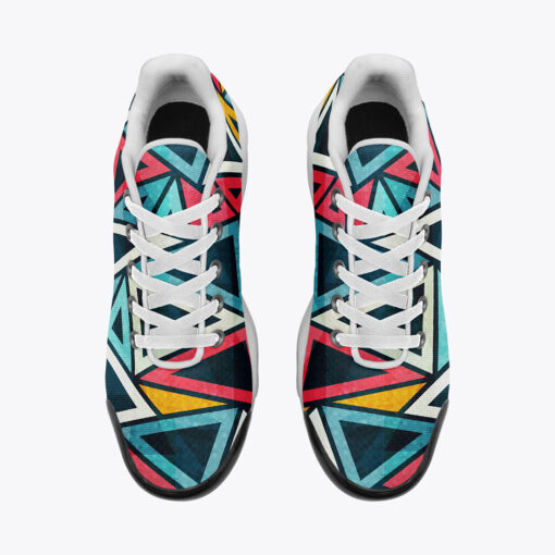 Colorful Triangles Cushion Air Sneakers - Image 5