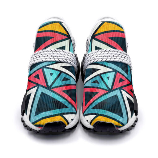 Colorful Triangles Mesh Sneakers - Image 4