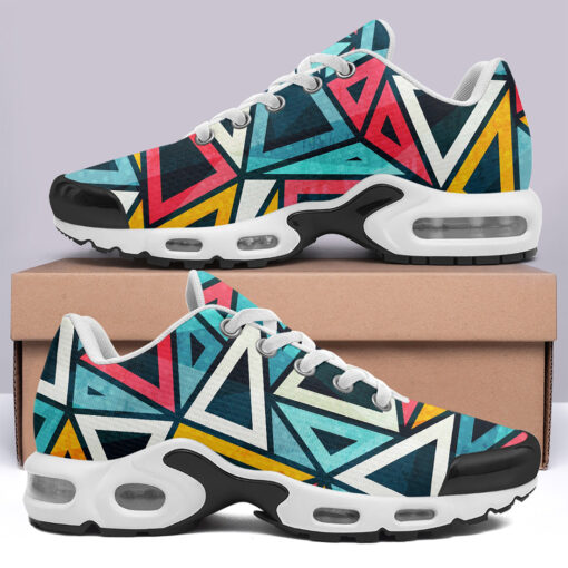 Colorful Triangles Cushion Air Sneakers - Image 3