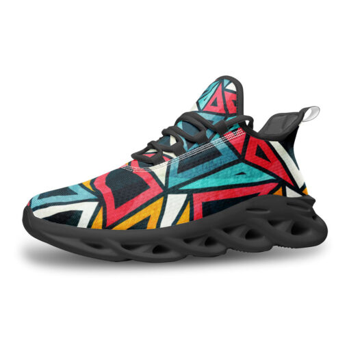 Colorful Triangles Sports Shoes