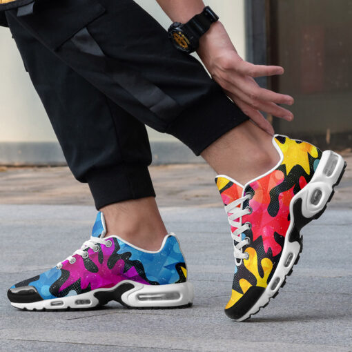 Bright Graffiti Cushion Air Sneakers - Image 2