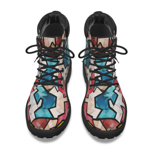 Bright Graffiti Geometric Classic Boots - Image 6