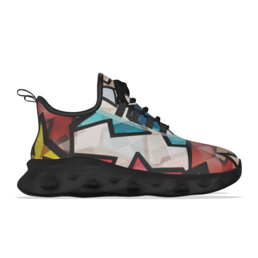 Bright Graffiti Geometric Sports Shoes - Image 6