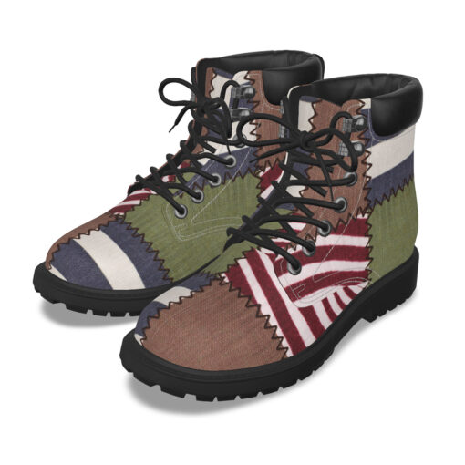 Cloth Patchwork Classic Boots - Image 2