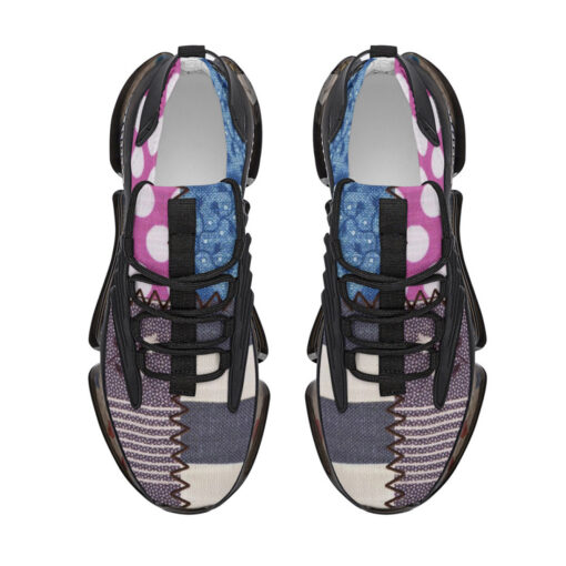 Cloth Patchwork Air Sneakers - Image 3