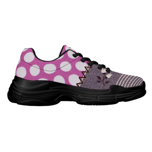 Cloth Patchwork Running Shoes - Image 5