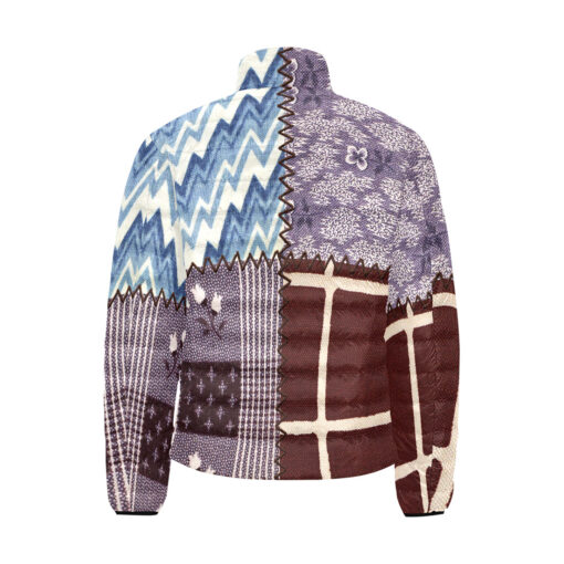 Cloth Patchwork Men's Padded Jacket - Image 2