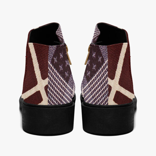 Cloth Patchwork Fashion Boots - Image 6