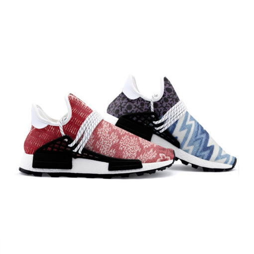 Cloth Patchwork Mesh Sneakers - Image 3