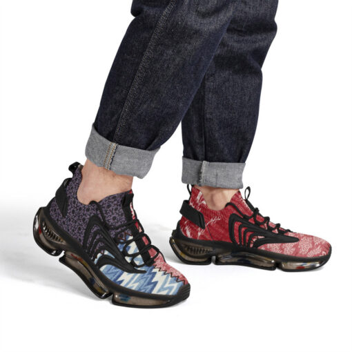 Cloth Patchwork Air Sneakers - Image 7