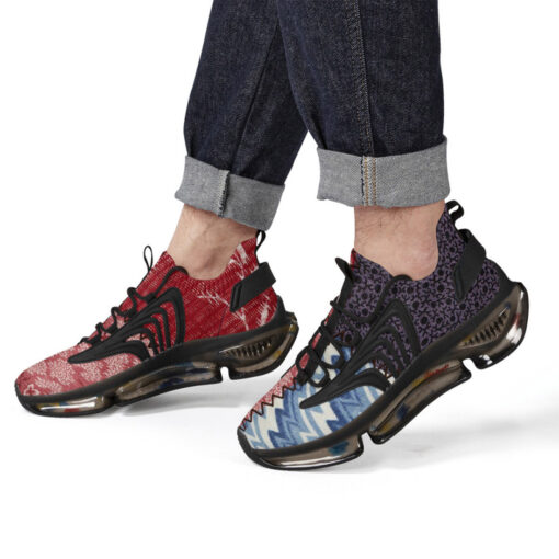 Cloth Patchwork Air Sneakers - Image 8