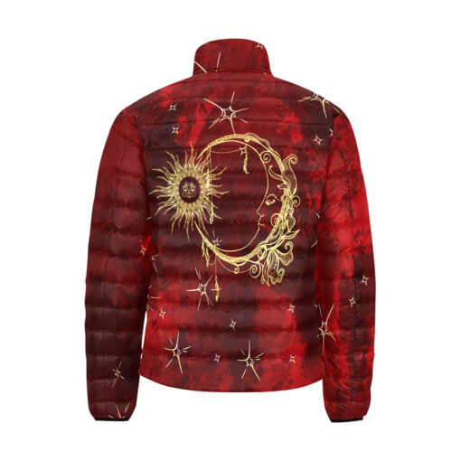 Mystical Sun And Moon Men's Padded Jacket - Image 2