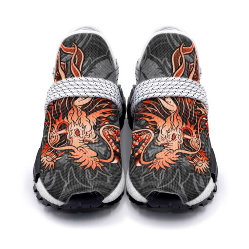 Red Chinese Dragon Mesh Sneakers - Image 4