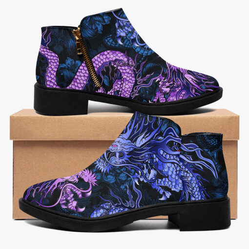 Neon Dragons Fight Fashion Boots - Image 2