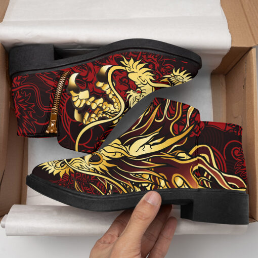 Golden Dragon Fashion Boots