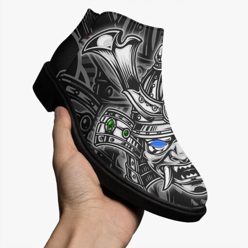 Scary Samurai Warrior Mask Fashion Boots - Image 3