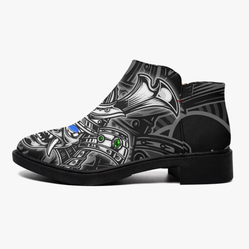 Scary Samurai Warrior Mask Fashion Boots - Image 4