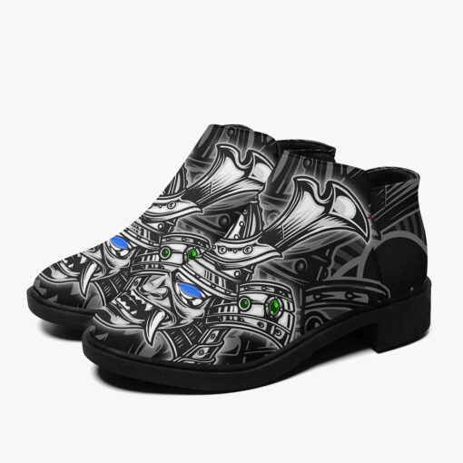 Scary Samurai Warrior Mask Fashion Boots - Image 5