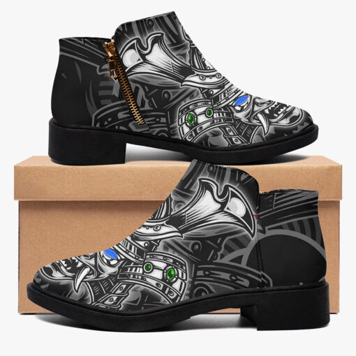 Scary Samurai Warrior Mask Fashion Boots - Image 2