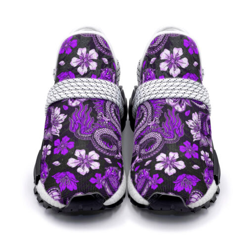 Japanese Dragon Snake Koi Fish Mesh Sneakers - Image 4