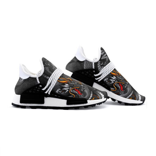 Fantasy Japanese Dragon Mesh Sneakers - Image 3