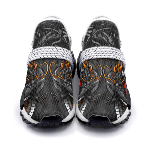 Fantasy Japanese Dragon Mesh Sneakers - Image 4