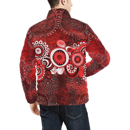 Henna Mehndi Paisley Men's Padded Jacket - Image 4